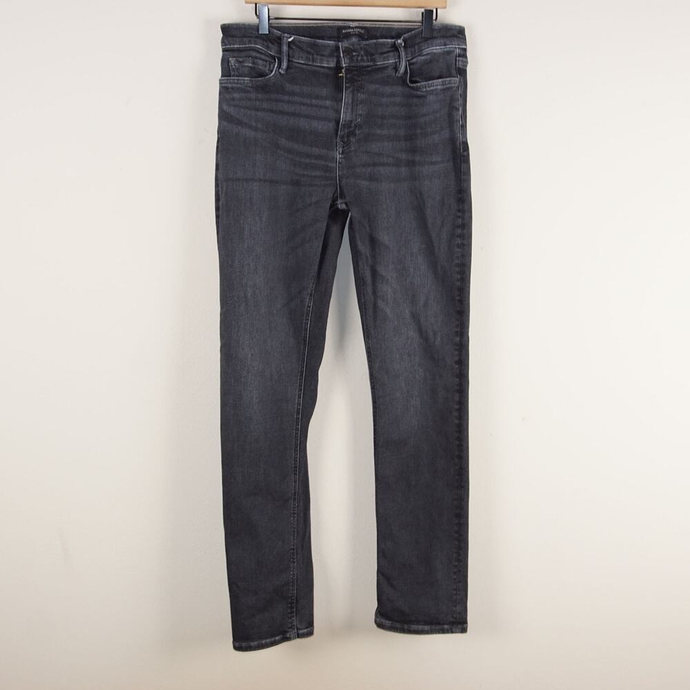 Banana Republic Slim Watershed Mill Valley Denim Black Jeans Mens Sz 34 x 34